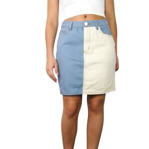 Urban Outfitters BDG Colorblock Denim Skirt Jean Skirt Small 27" Retro 90s